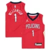 Incantevole Trendy Zion Williamson New Orleans Pelicans Jordan Brand Preschool 2020/21 Fast Break Replica Jersey Statement Edition Red