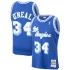 Resistente Shaquille O'Neal Los Angeles Lakers Hardwood Classics Swingman Jersey Royal/Purple/Gold