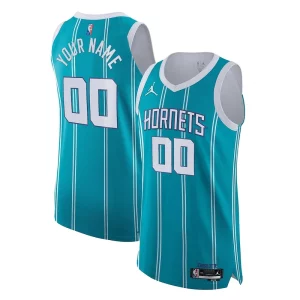 Accattivante Classico Charlotte Hornets Nike 2021/22 Diamond Swingman Authentic Custom Jersey Icon Edition Teal