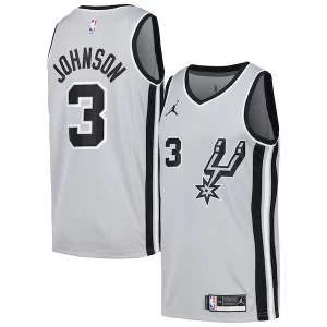 Meraviglioso Keldon Johnson San Antonio Spurs Nike Swingman Player Jersey Statement Edition Silver