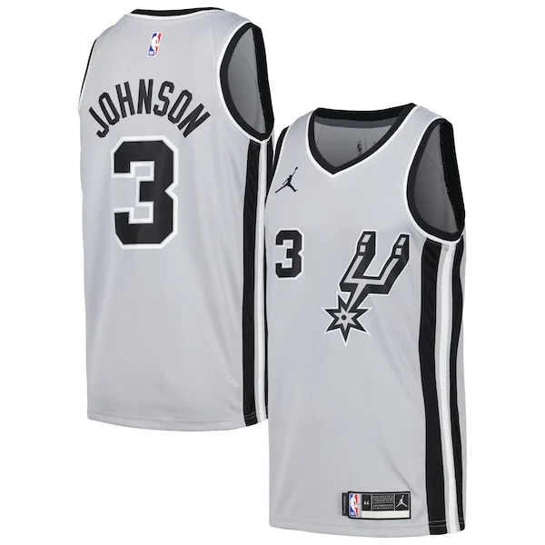 Meraviglioso Keldon Johnson San Antonio Spurs Nike Swingman Player Jersey Statement Edition Silver