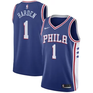 Fascinante James Harden Philadelphia 76ers Nike Swingman Jersey Icon Edition Royal