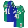 Fascinante Cool Duraturo Dirk Nowitzki Dirk Nowitzki Hardwood Classics 1998/2019 Split Swingman Jersey Blue/Green
