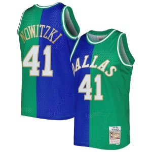 Fascinante Cool Duraturo Dirk Nowitzki Dirk Nowitzki Hardwood Classics 1998/2019 Split Swingman Jersey Blue/Green