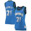 Cool Kevin Garnett Minnesota Timberwolves Women's Hardwood Classics Swingman Jersey Blue