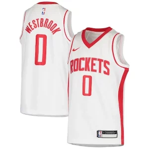 Ottimo Stupendo Russell Westbrook Houston Rockets Nike Youth Swingman Jersey Association Edition White