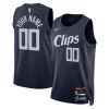 Prestigioso LA Clippers Nike Unisex 2023/24 Custom Swingman Jersey Navy City Edition