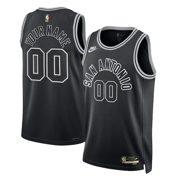 Classico Stupendo Raffinato San Antonio Spurs Nike Unisex 2022/23 Custom Swingman Jersey Classic Edition Black
