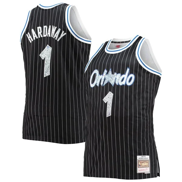 Bellissimo Penny Hardaway Orlando Magic Big & Tall 1994/95 NBA 75th Anniversary Diamond Swingman Jersey Black