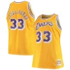 Cool Fascinante Kareem Abdul Jabbar Los Angeles Lakers 1984/85 Big & Tall Hardwood Classics Swingman Jersey Gold