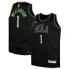 Splendido Zion Williamson New Orleans Pelicans Nike Youth Swingman Replica Jersey City Edition Black