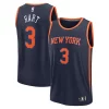 Elegante Josh Hart New York Knicks Fast Break Replica Player Jersey Statement Edition Navy