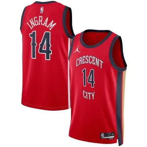 Comodo Pratico Brandon Ingram New Orleans Pelicans Jordan Brand Unisex Swingman Jersey Statement Edition Red