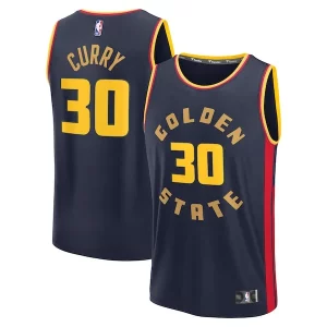 Moderno Stephen Curry Golden State Warriors 2024/25 Fast Break Player Jersey City Edition Navy
