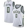 Attraente Damian Lillard Milwaukee Bucks Nike Unisex Swingman Player Jersey Association Edition White