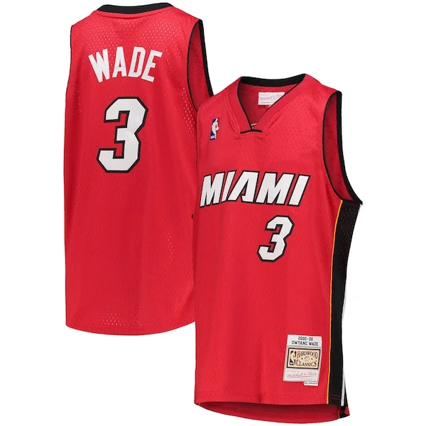 Trendy Meraviglioso Dwyane Wade Miami Heat Youth 2005/06 Hardwood Classics Swingman Jersey Red
