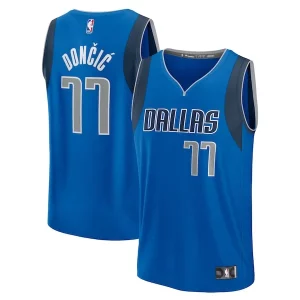 Comodo Luka Dončić Dallas Mavericks Fast Break Replica Player Jersey Icon Edition Blue