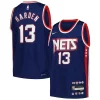 Raffinato Resistente Attraente James Harden Brooklyn Nets Nike Youth Swingman Jersey City Edition Navy
