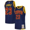 Bellissimo Raffinato LeBron James Cleveland Cavaliers 2015/16 Hardwood Classics Authentic Jersey Navy