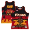 Duraturo Incantevole Elegante Atlanta Hawks x Tats Cru Hardwood Classics Fashion Jersey Black