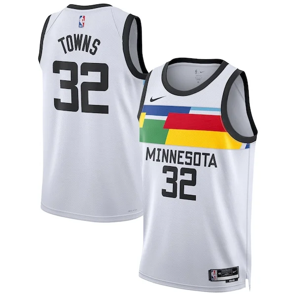 Pratico Karl Anthony Towns Minnesota Timberwolves Nike Unisex 2022/23 Swingman Jersey City Edition White