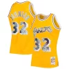 Incantevole Versatile Magic Johnson Los Angeles Lakers 1984/85 Hardwood Classics NBA 75th Anniversary Diamond Swingman Jersey Gold