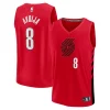 Lussuoso Elegante Accattivante Deni Avdija Portland Trail Blazers Youth Fast Break Player Jersey Statement Edition Red