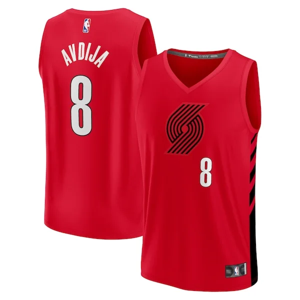 Lussuoso Elegante Accattivante Deni Avdija Portland Trail Blazers Youth Fast Break Player Jersey Statement Edition Red
