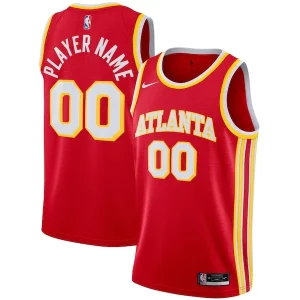 Delizioso Atlanta Hawks Nike 2020/21 Swingman Custom Jersey Icon Edition Red