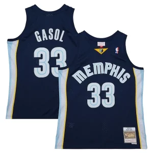 Gorgeous Fantastico Marc Gasol Memphis Grizzlies 2008/09 Hardwood Classics Swingman Throwback Jersey Navy