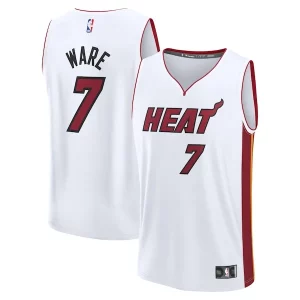 Raffinato Eccezionale Kel'el Ware Miami Heat Fast Break Replica Player Jersey Association Edition White