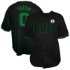 Ottimo Robusto Jayson Tatum Boston Celtics Profile Big & Tall Name & Number Button Up Jersey Black