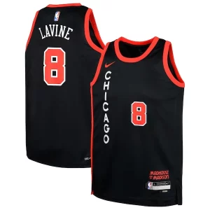 Stupendo Zach LaVine Chicago Bulls Nike Youth Swingman Replica Jersey City Edition Black
