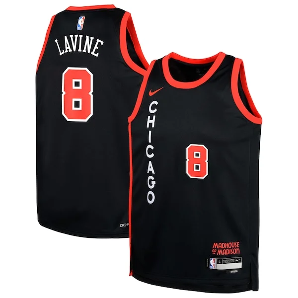 Stupendo Zach LaVine Chicago Bulls Nike Youth Swingman Replica Jersey City Edition Black
