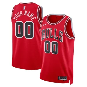 Moderno Lussuoso Chicago Bulls Nike Unisex Swingman Custom Jersey Red Icon Edition