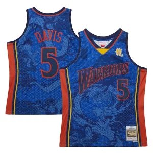 Incantevole Elegante Trendy Baron Davis Golden State Warriors 2006/07 Hardwood Classics Asian Heritage 6.0 Swingman Throwback Player Jersey Royal