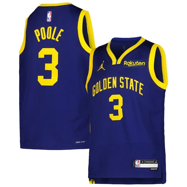 Cool Incantevole Fantastico Jordan Poole Golden State Warriors Youth 2022/23 Swingman Jersey Navy Statement Edition