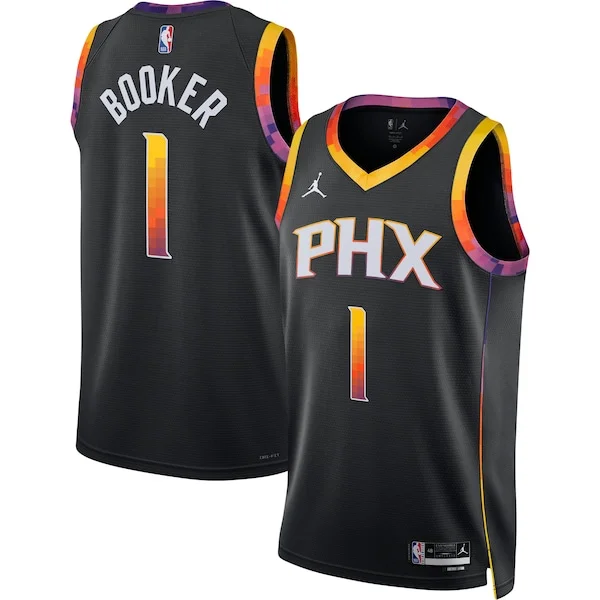 Gorgeous Comodo Devin Booker Phoenix Suns Jordan Brand Unisex Swingman Jersey Statement Edition Black