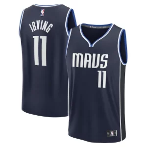 Incantevole Kyrie Irving Dallas Mavericks Fast Break Replica Player Jersey Statement Edition Navy
