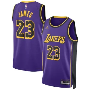 Raffinato LeBron James Los Angeles Lakers Jordan Brand Unisex Swingman Jersey Statement Edition Purple