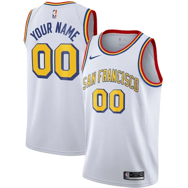 Moderno Golden State Warriors Nike Unisex 2019/20 Custom Swingman Jersey White Classic Edition