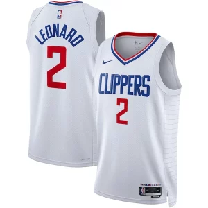 Eccezionale Kawhi Leonard LA Clippers Nike Unisex Swingman Jersey Association Edition White/Royal