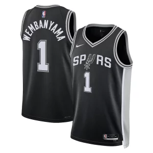 Bellissimo Fantastico Victor Wembanyama San Antonio Spurs Nike Unisex 2023 NBA Draft First Round Pick Swingman Jersey Icon Edition Black
