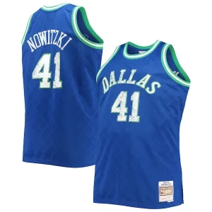 Incantevole Stupendo Prestigioso Dirk Nowitzki Dallas Mavericks Big & Tall 1998/99 NBA 75th Anniversary Diamond Swingman Jersey Blue