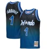 Meraviglioso Penny Hardaway Orlando Magic 1994/95 Hardwood Classics Fadeaway Swingman Player Jersey Royal/Black