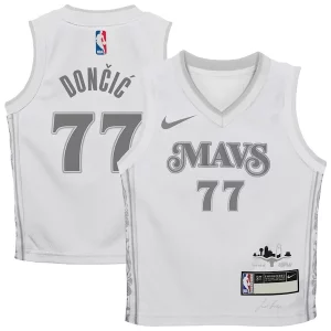 Trendy Robusto Versatile Luka Dončić Dallas Mavericks Nike Preschool 2024/25 Swingman Player Jersey City Edition White