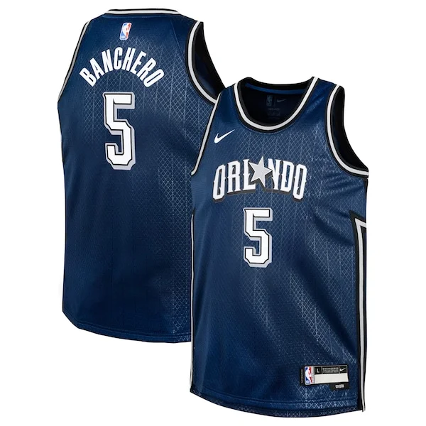 Comodo Robusto Paolo Banchero Orlando Magic Nike Youth Swingman Replica Jersey City Edition Navy