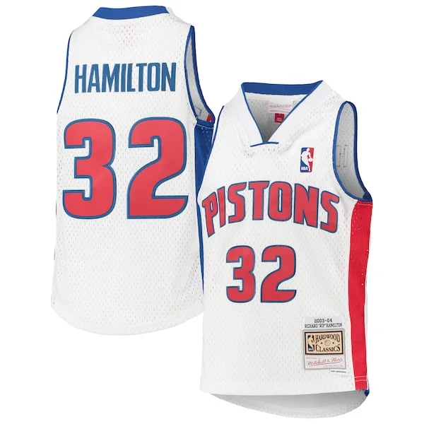 Bellissimo Richard Hamilton Detroit Pistons Youth 2003/04 Hardwood Classics Swingman Jersey White