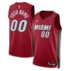 Comodo Miami Heat Jordan Brand Unisex 2022/23 Swingman Custom Jersey Statement Edition Red