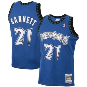 Magnifico Cool Kevin Garnett Minnesota Timberwolves 2001/02 Hardwood Classics Swingman Jersey Blue